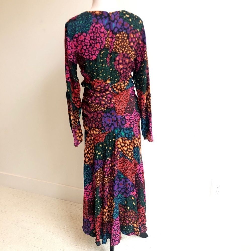 Farm Rio Rainbow Hearts Midi Dress Size S - Picture 7 of 10